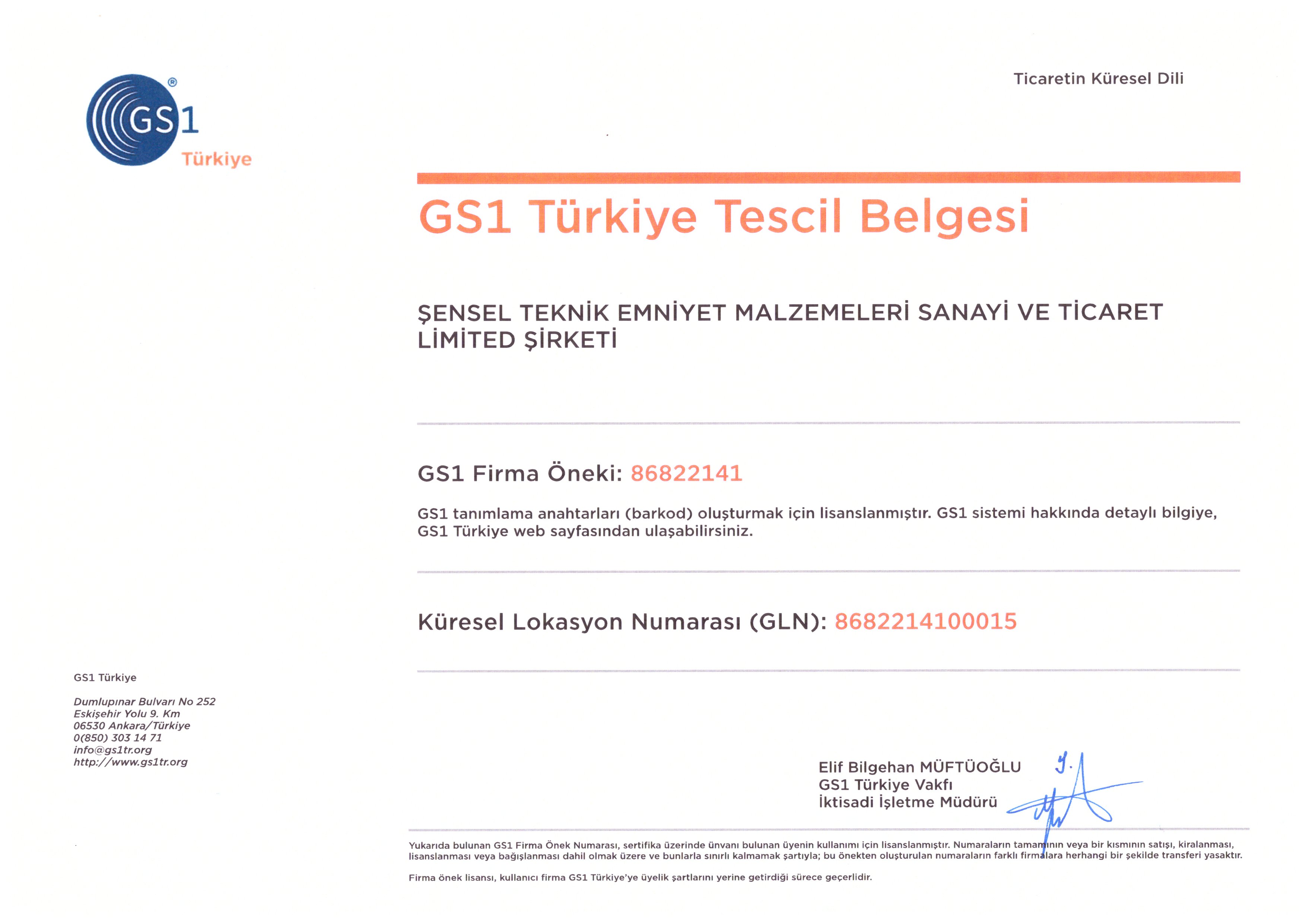 GS1 Türkiye Tescil
