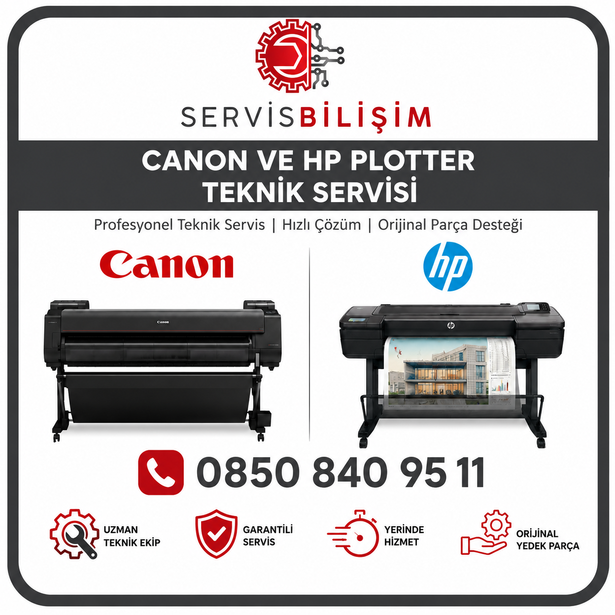 Plotter Servisi - 0850 840 95 11