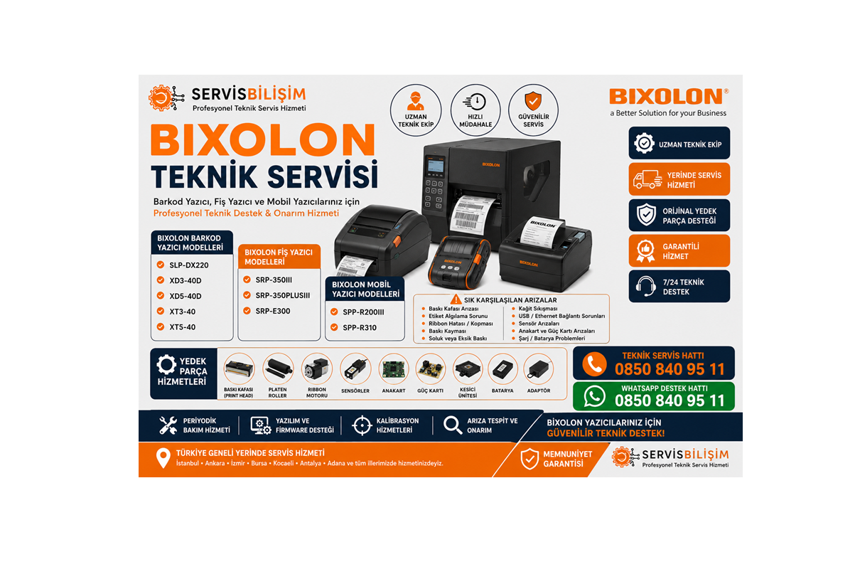 Bixolon Servisi 0850 840 95 11