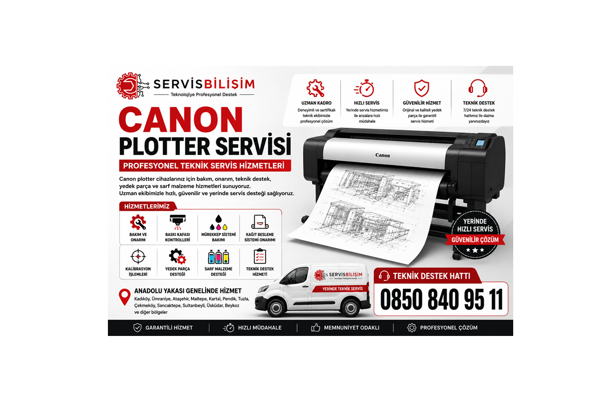 Canon Plotter Teknik Servisi - 0850 840 95 11