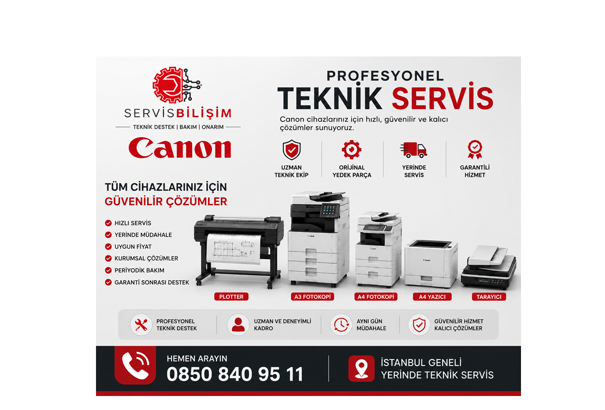 Canon Servisi 0850 840 95 11