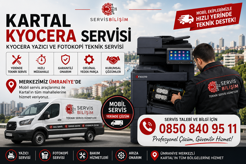 Kartal Kyocera Servisi 0850 840 95 11