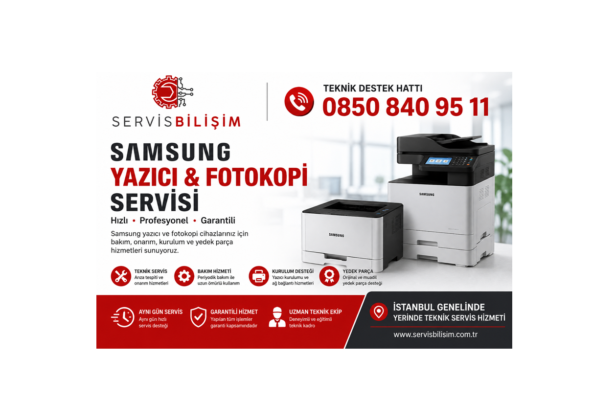 Samsung Yazıcı Servisi 0850 840 95 11