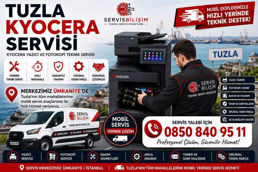 Tuzla Kyocera Servisi 0850 840 95 11