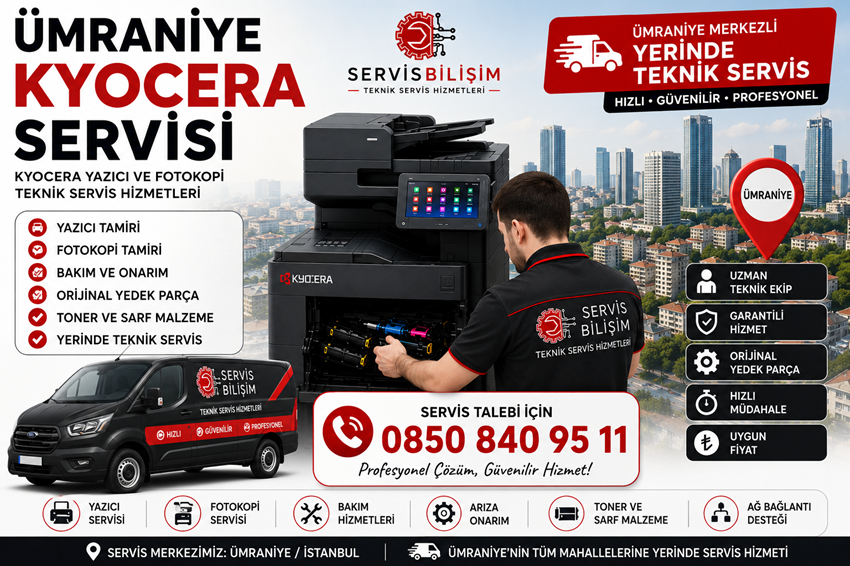 Ümraniye Kyocera Servisi 0850 840 95 11