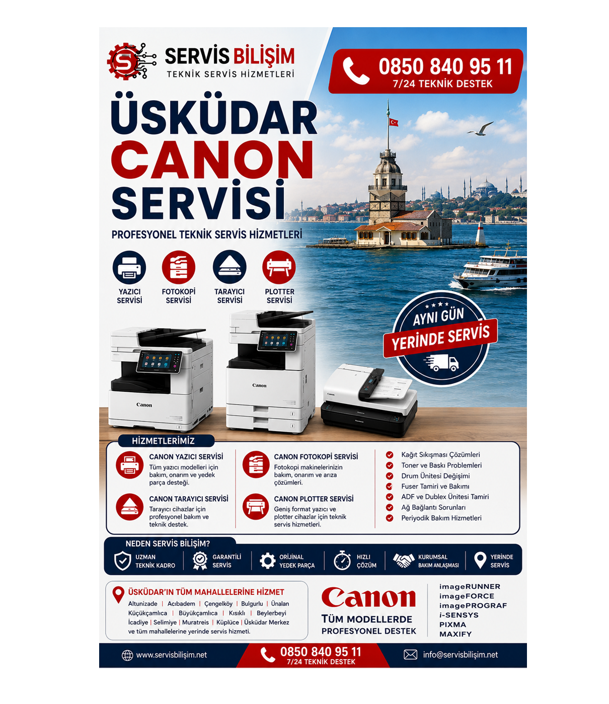 Üsküdar Canon Servisi 0850 840 95 11