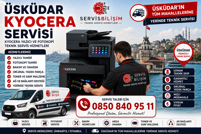 Üsküdar Kyocera Servisi 0850 840 95 11