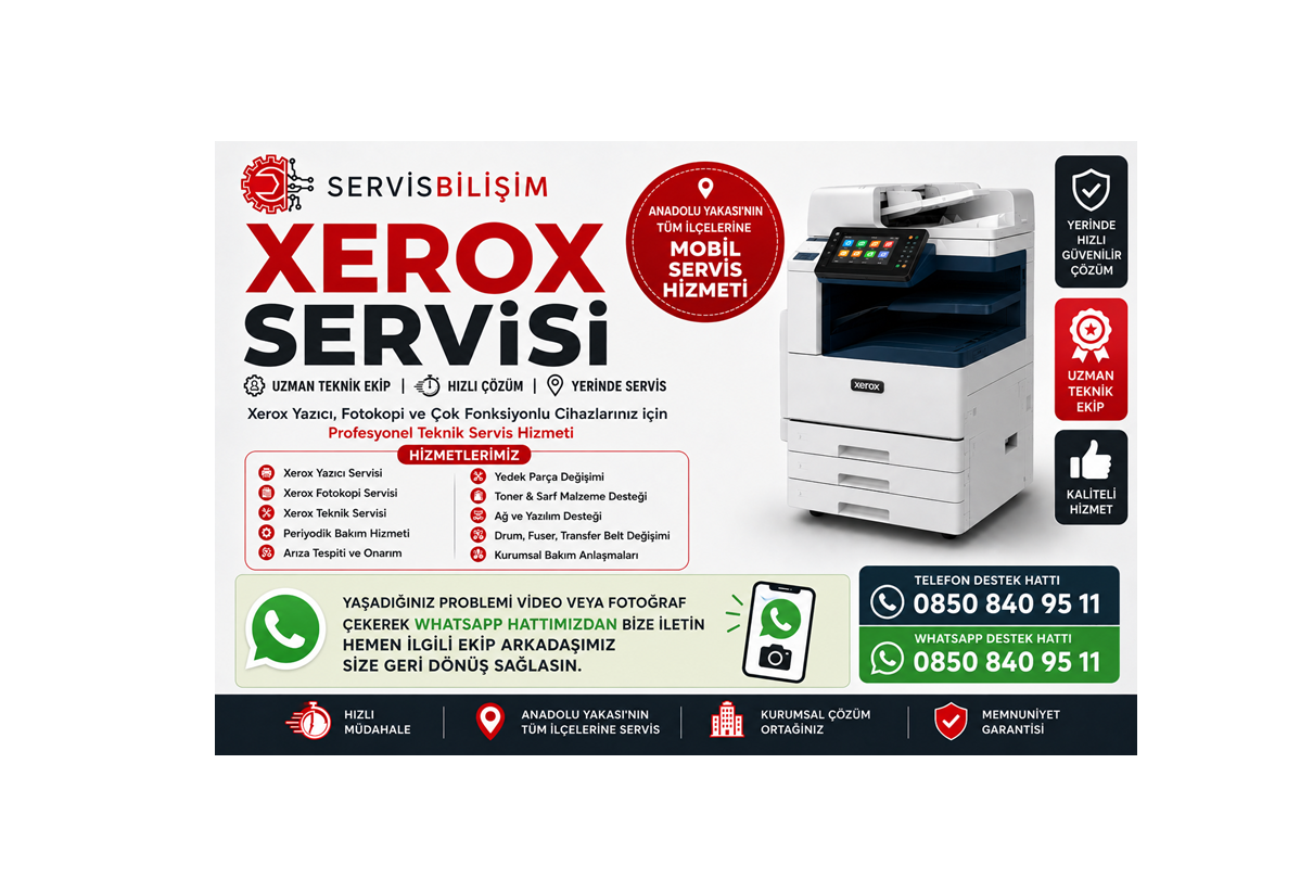 Xerox Servisi 0850 840 95 11