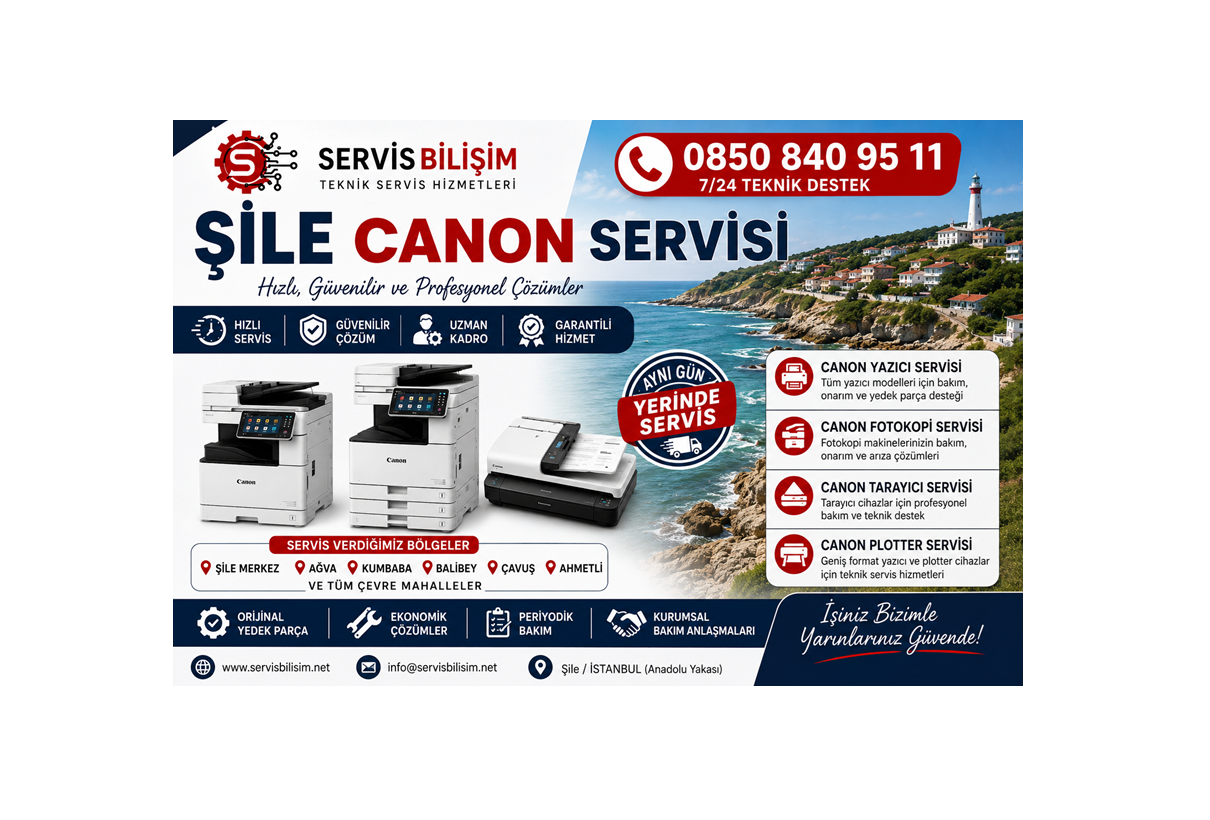 Şile Canon Servisi 0850 840 95 11