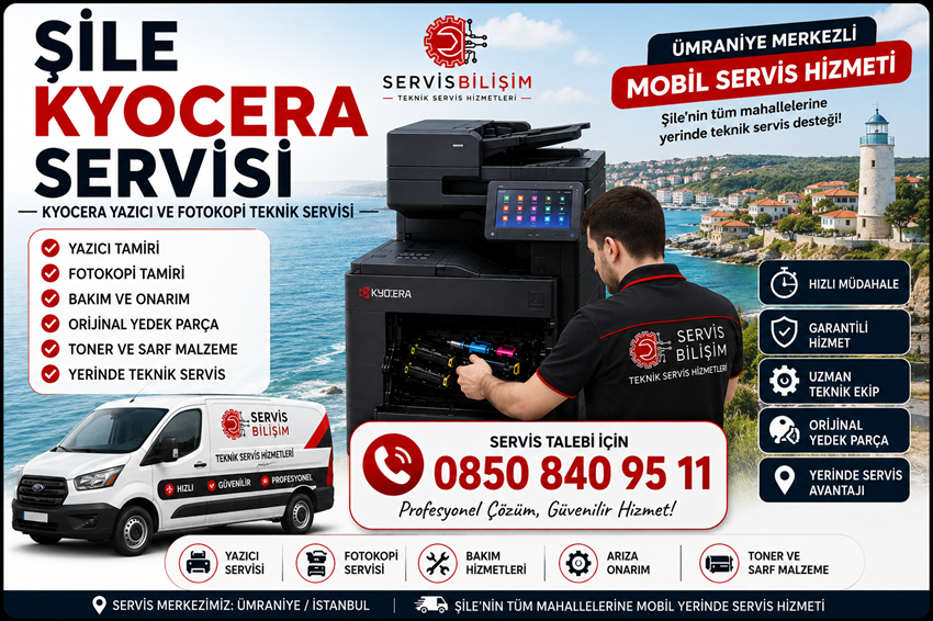 Şile Kyocera Servisi 0850 840 95 11