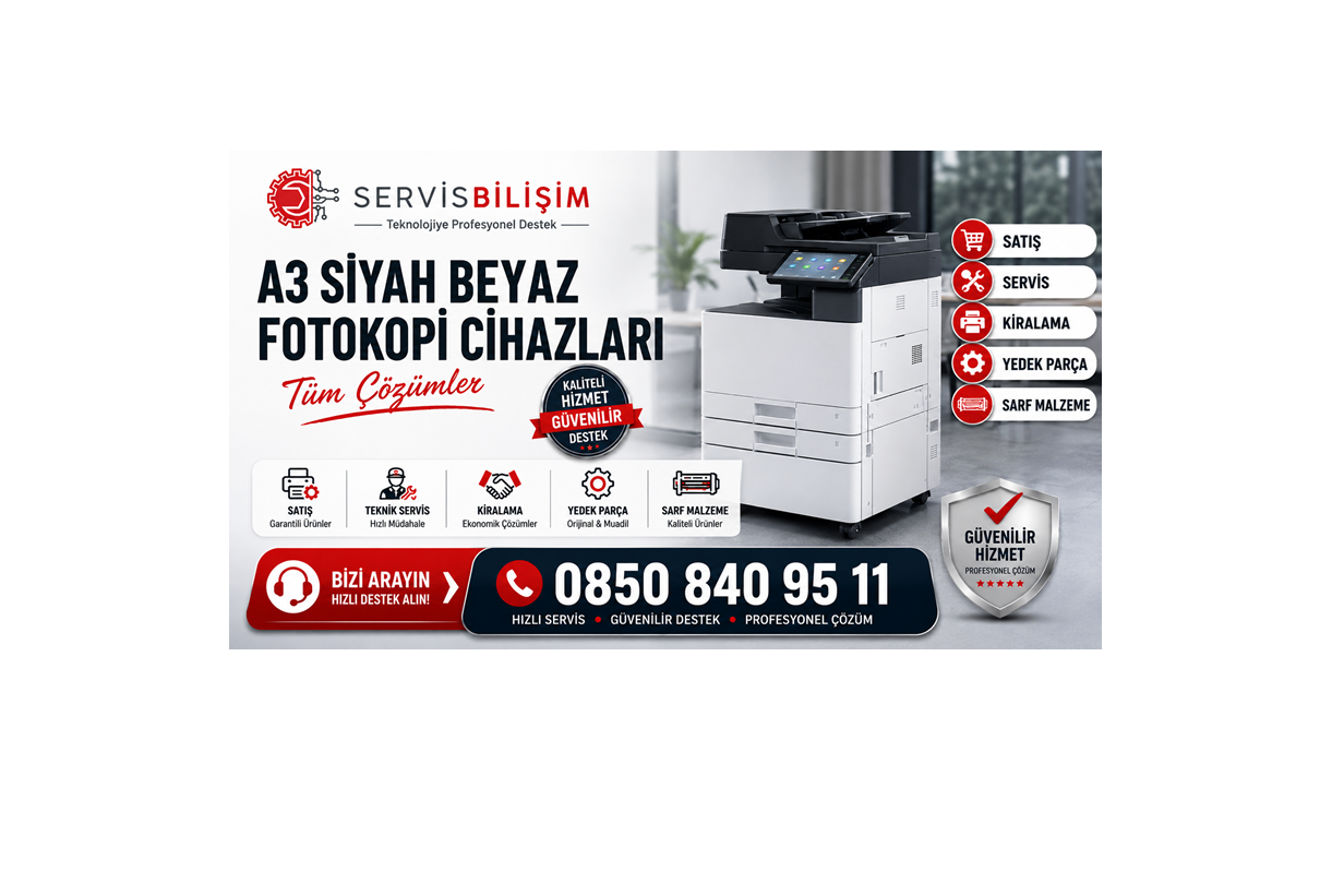 A3 Siyah Beyaz Fotokopi Cihazları
