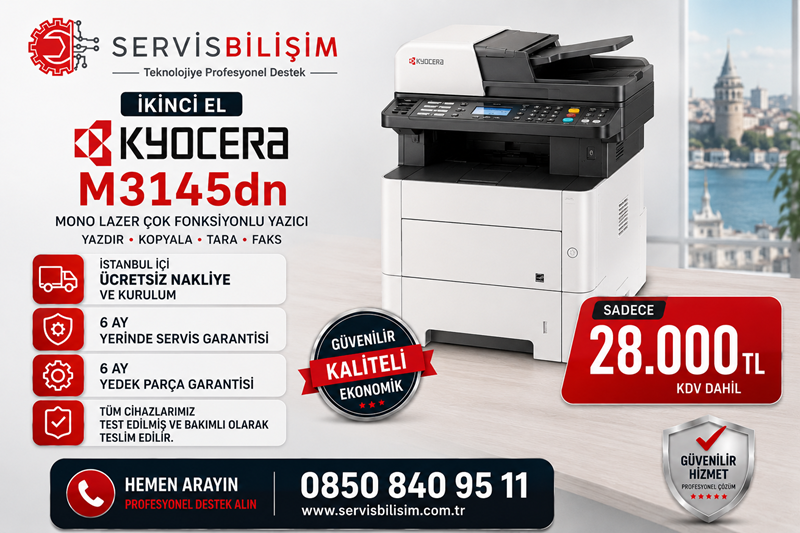 Kyocera M3145dn Fotokopi - Yazıcı - Tarayıcı