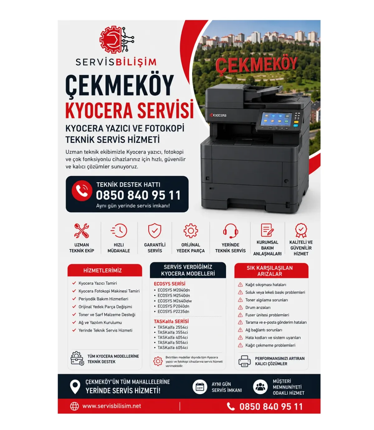 Çekmeköy Kyocera Servisi