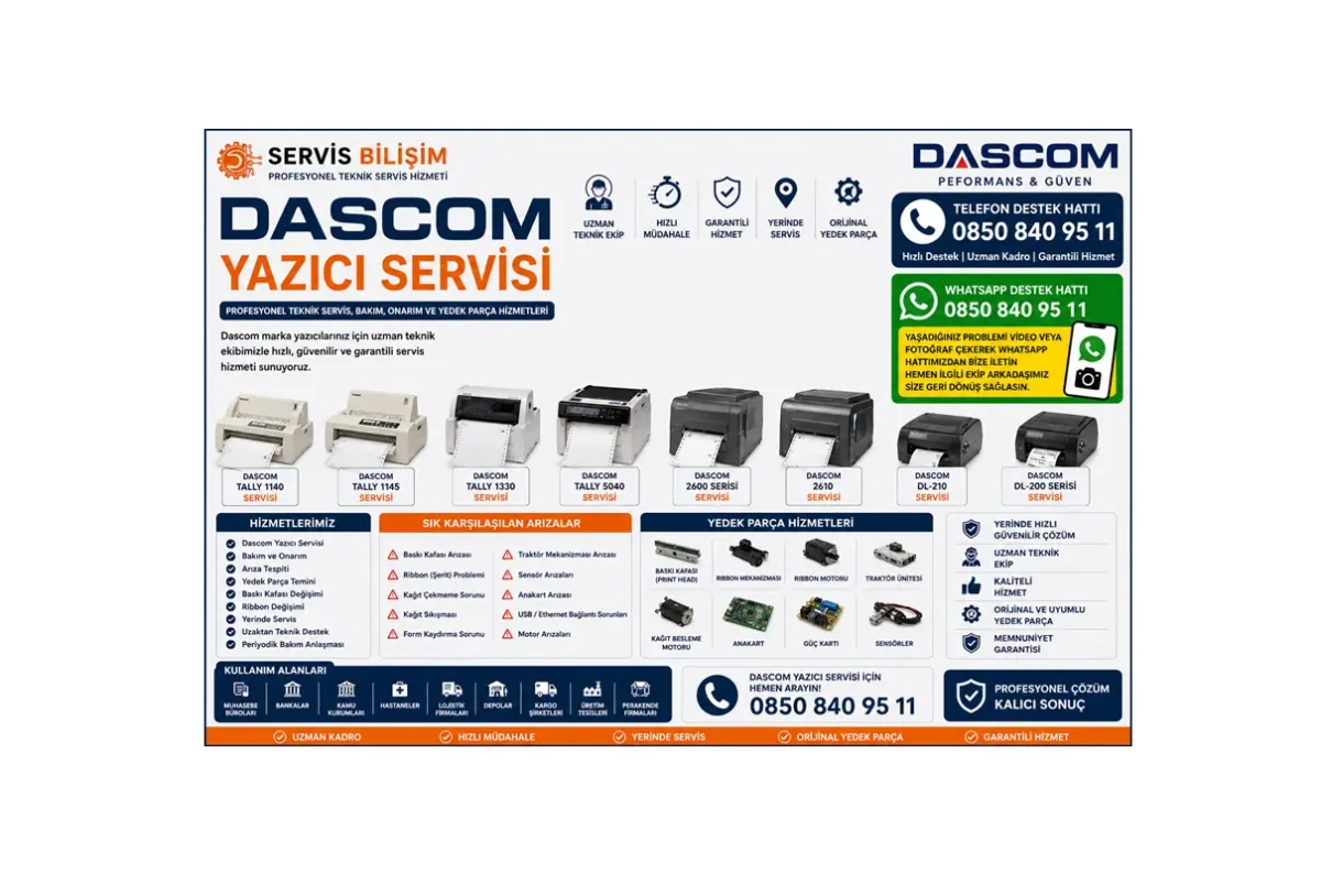Dascom - Tally Yazıcı Servisi