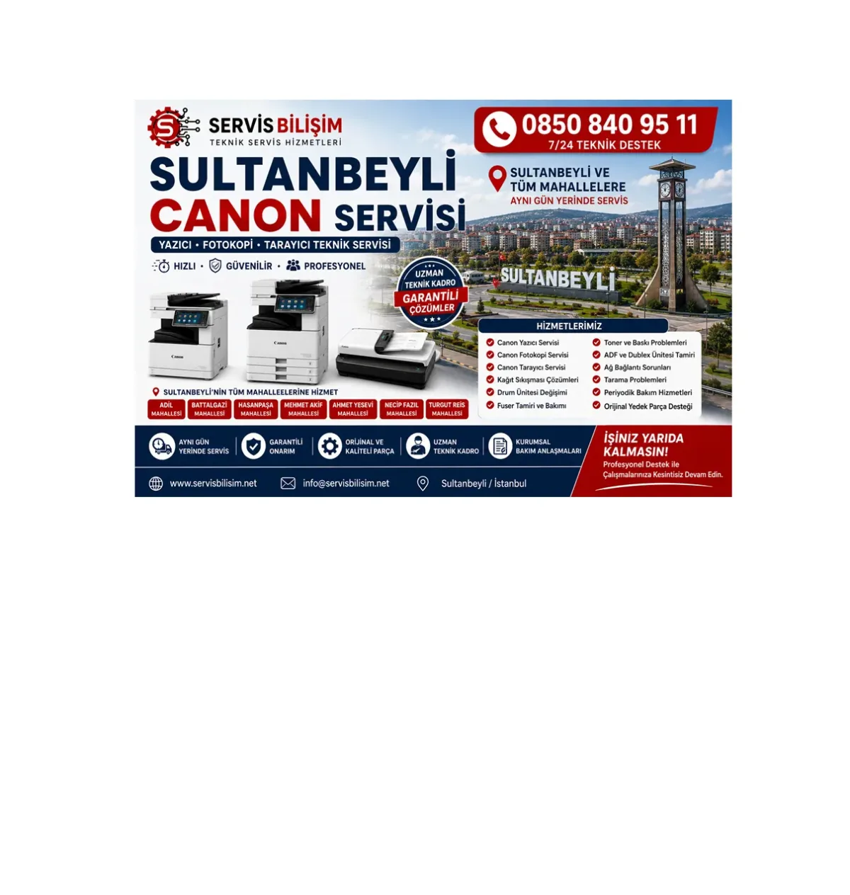 Sultanbeyli Canon Servisi