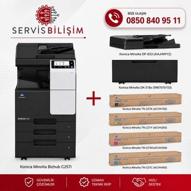Konica Minolta C257İ A3 Renkli Fotokopi - Yazıcı - Tarayıcı
