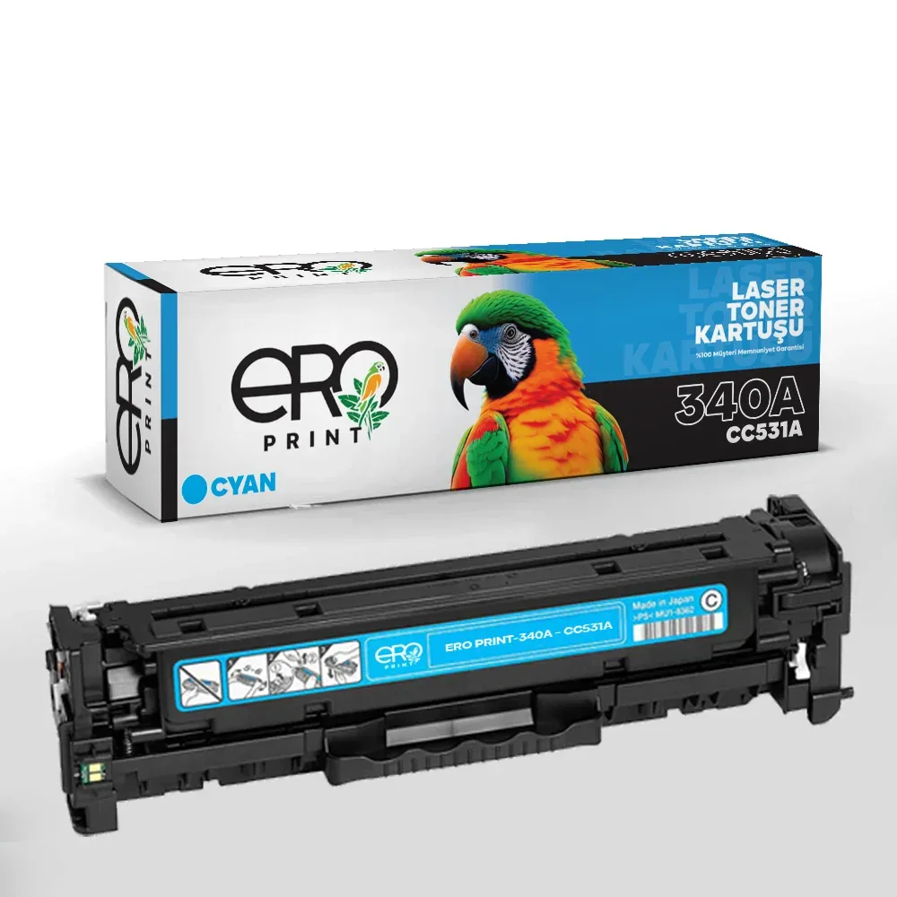 HP 304A /CC531A Mavi Muadil Toner