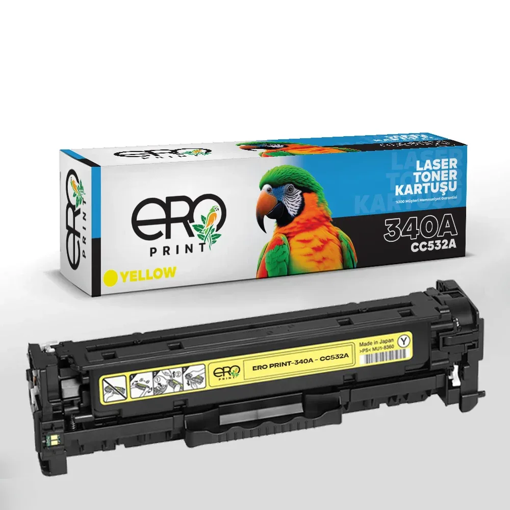HP 304A /CC532A Sarı Muadil Toner