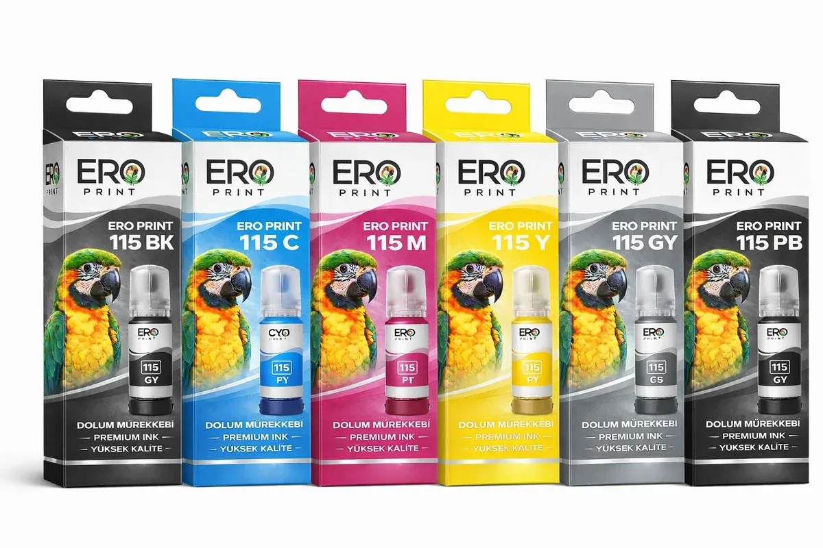 Epson 115 Muadil Mürekkep 6 Renk Set
