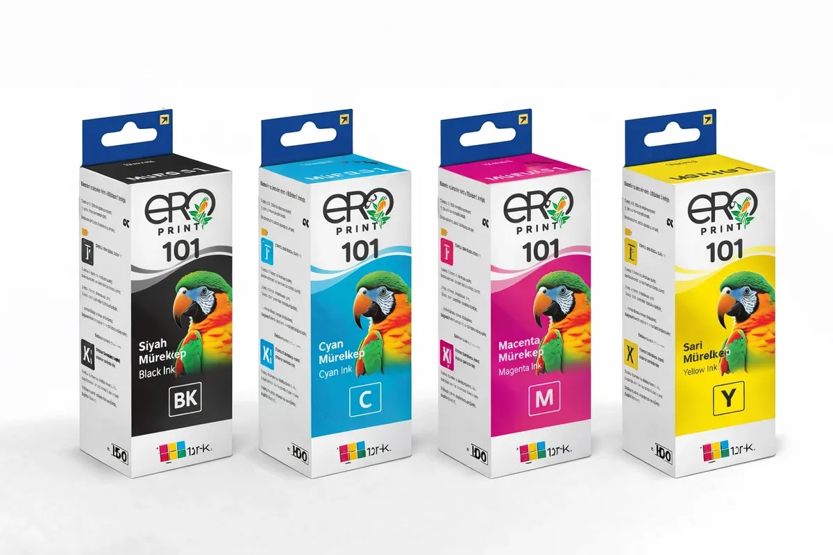 Epson 101 Muadil 4 Renk Mürekkep Set