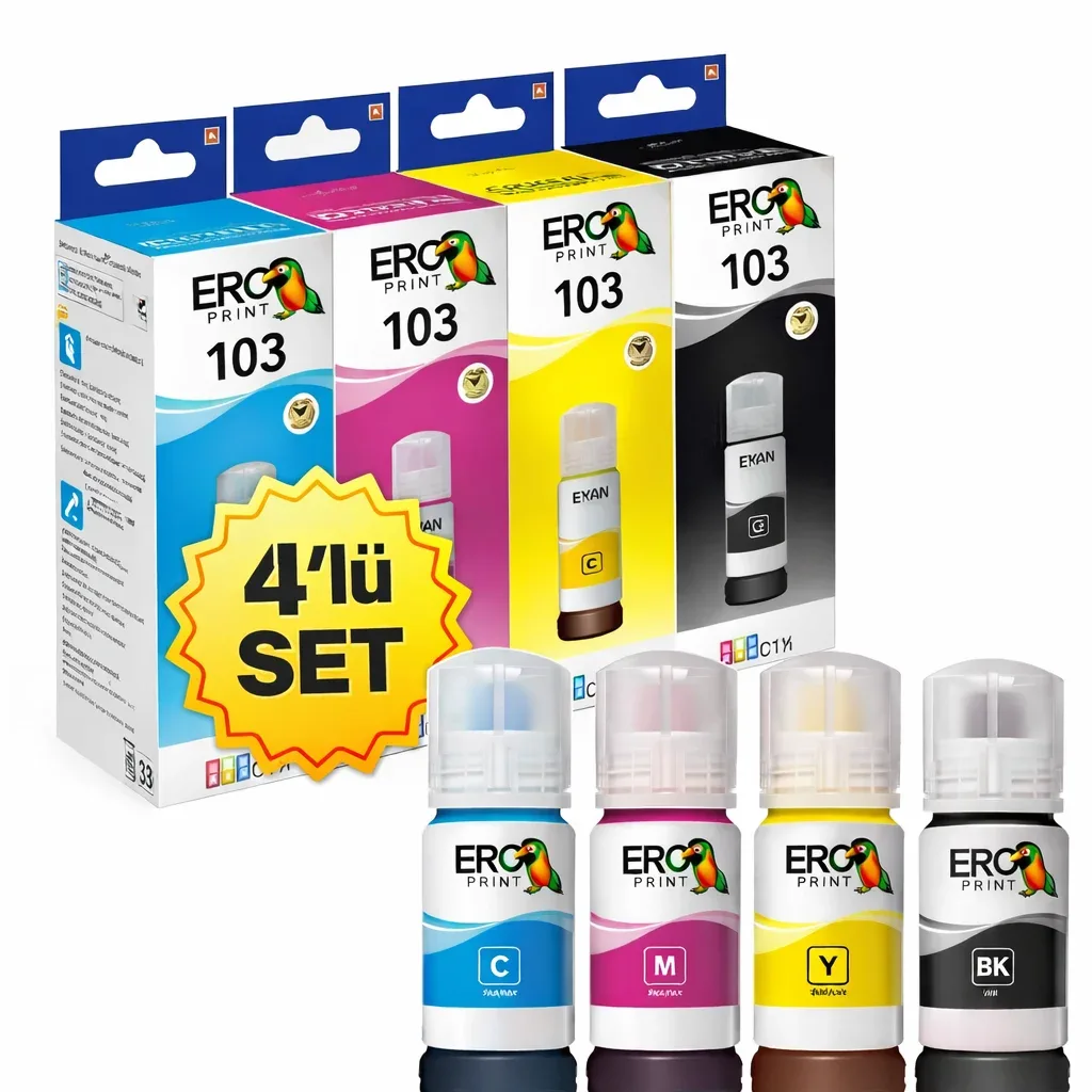 Epson 103 Muadil Mürekkep Set 4 Renk
