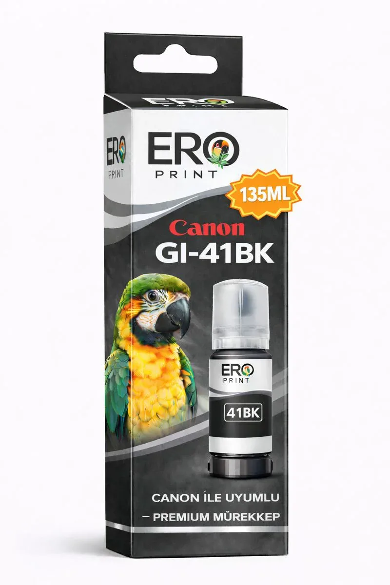 Canon GI-41BK 4528C001 Siyah Muadil Mürekkep 135ML