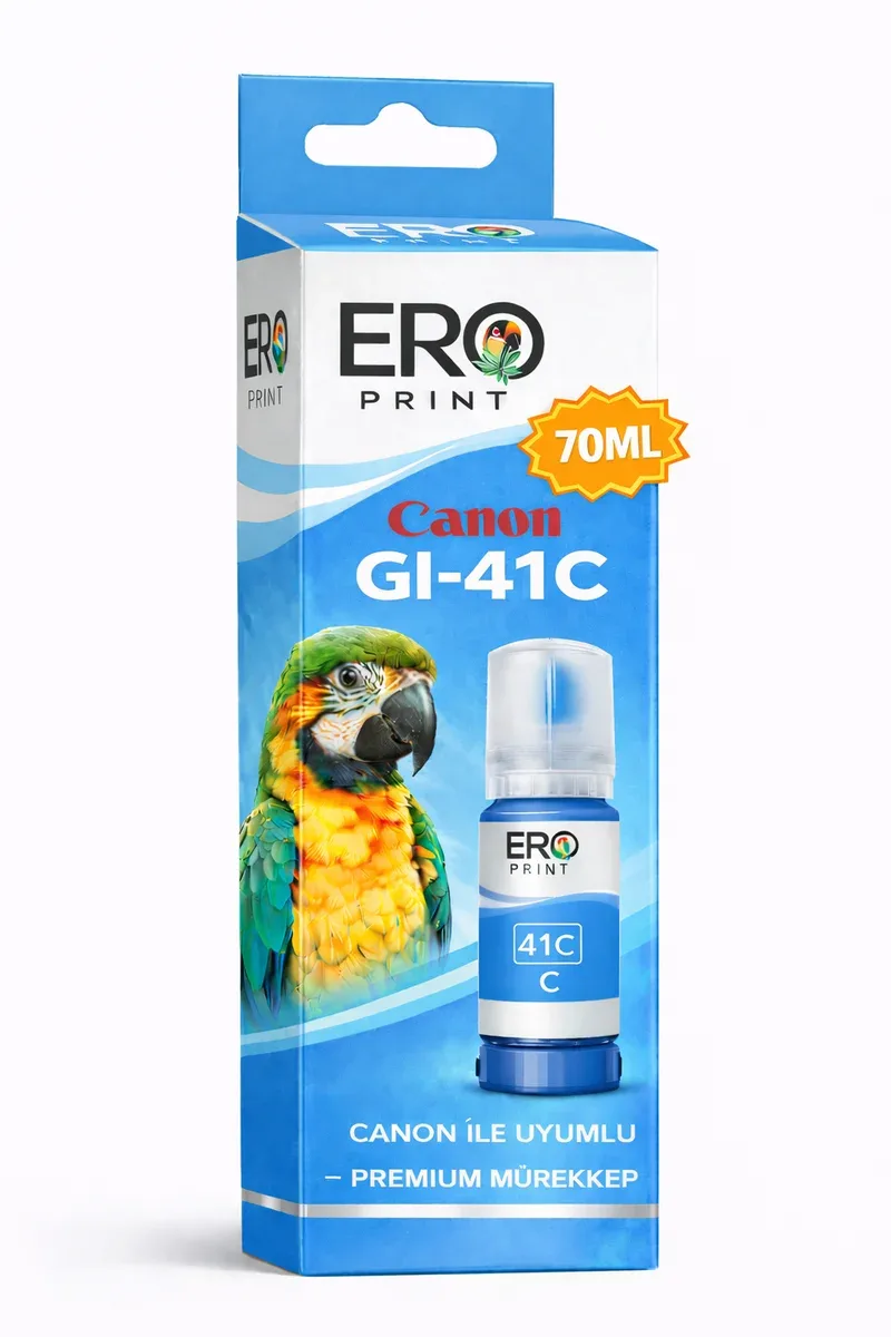 Canon GI-41C 4543C001 Mavi Muadil Mürekkep 70ML