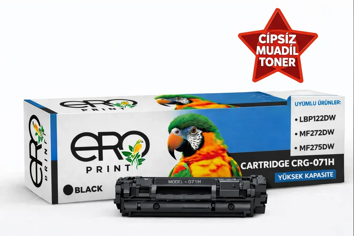 Canon CRG 071H / 5646C002AA Çipsiz Muadil Toner - 2500 Sayfalık