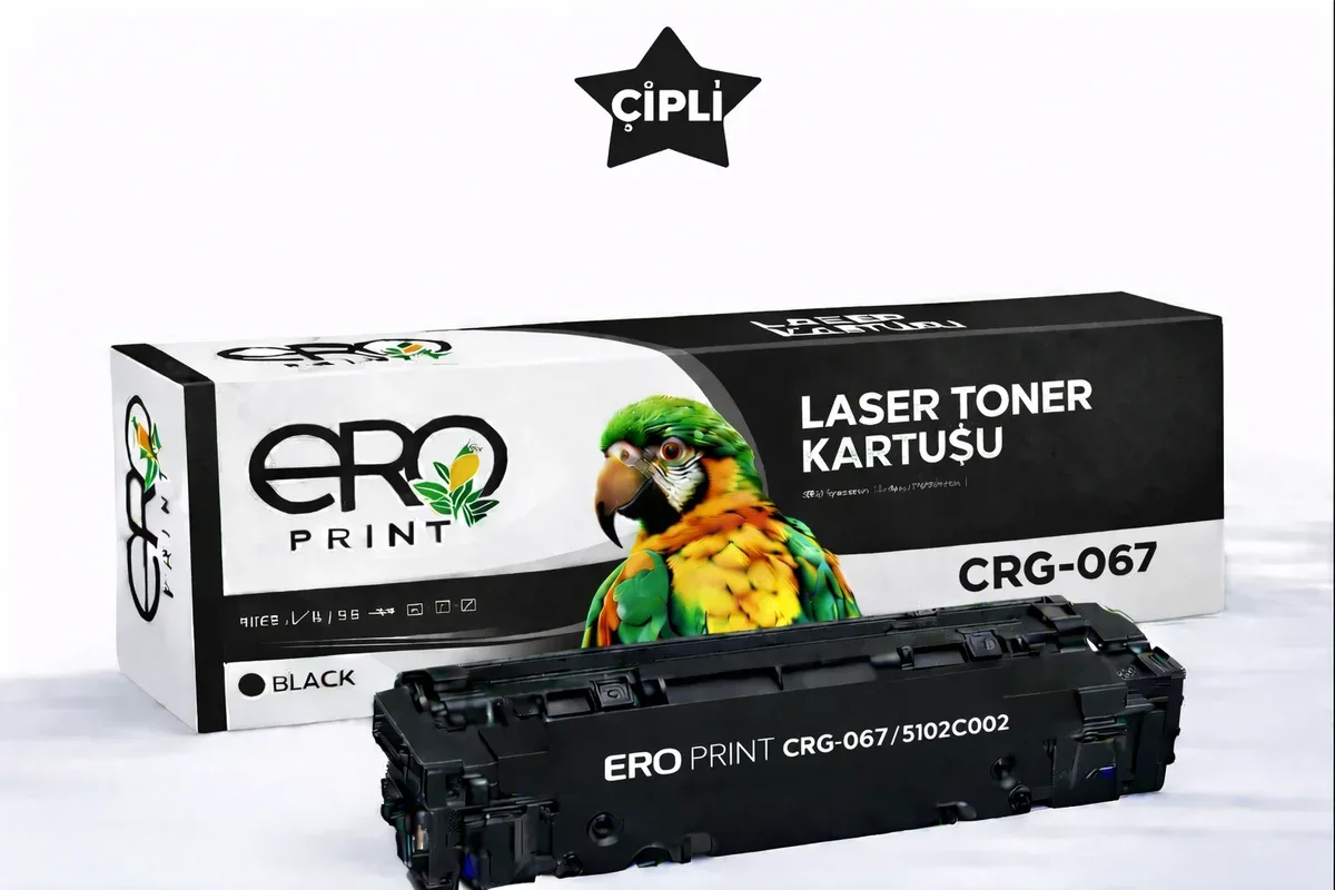 CANON CRG-067BK Muadil Toner - 1350 Sayfalık - Çipli Siyah Toner
