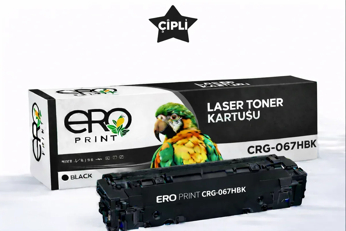 CANON CRG-067HBK Muadil Toner - 3100 Sayfalık - Çipli Siyah Toner