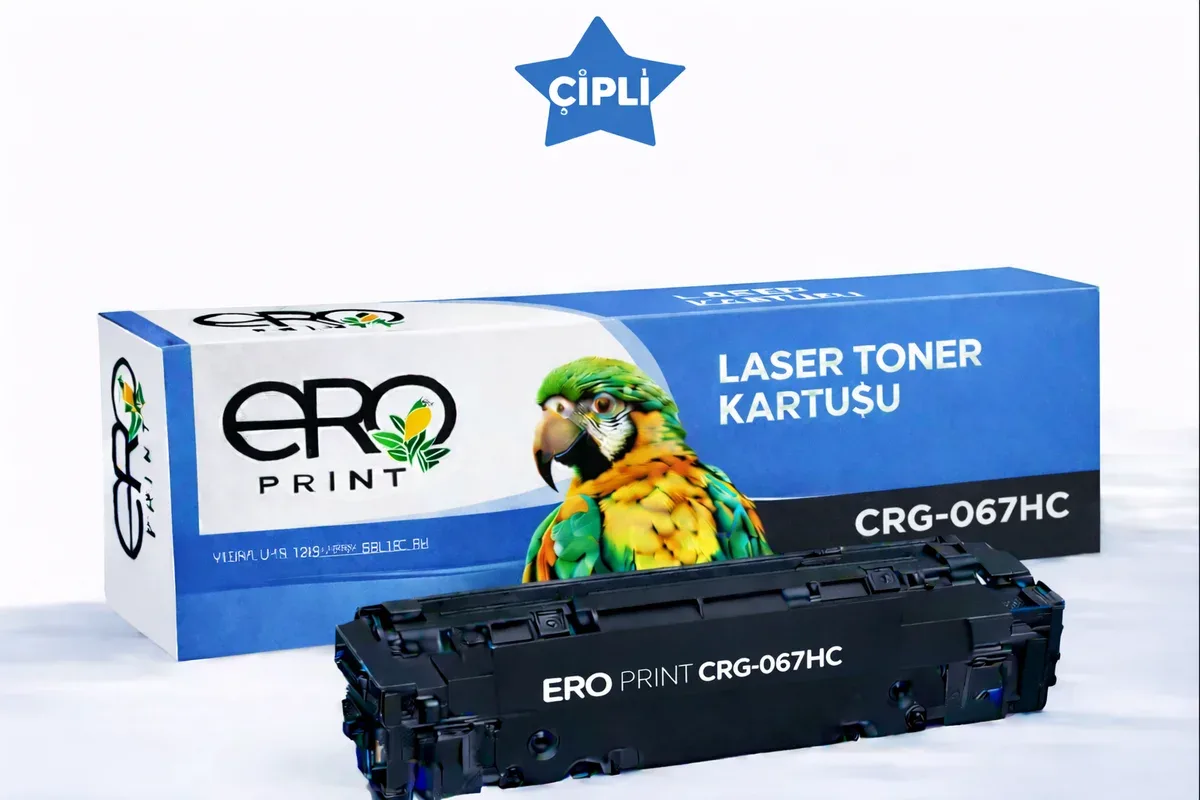 CANON CRG-067HC Muadil Toner - 3100 Sayfalık - Çipli Mavi Toner