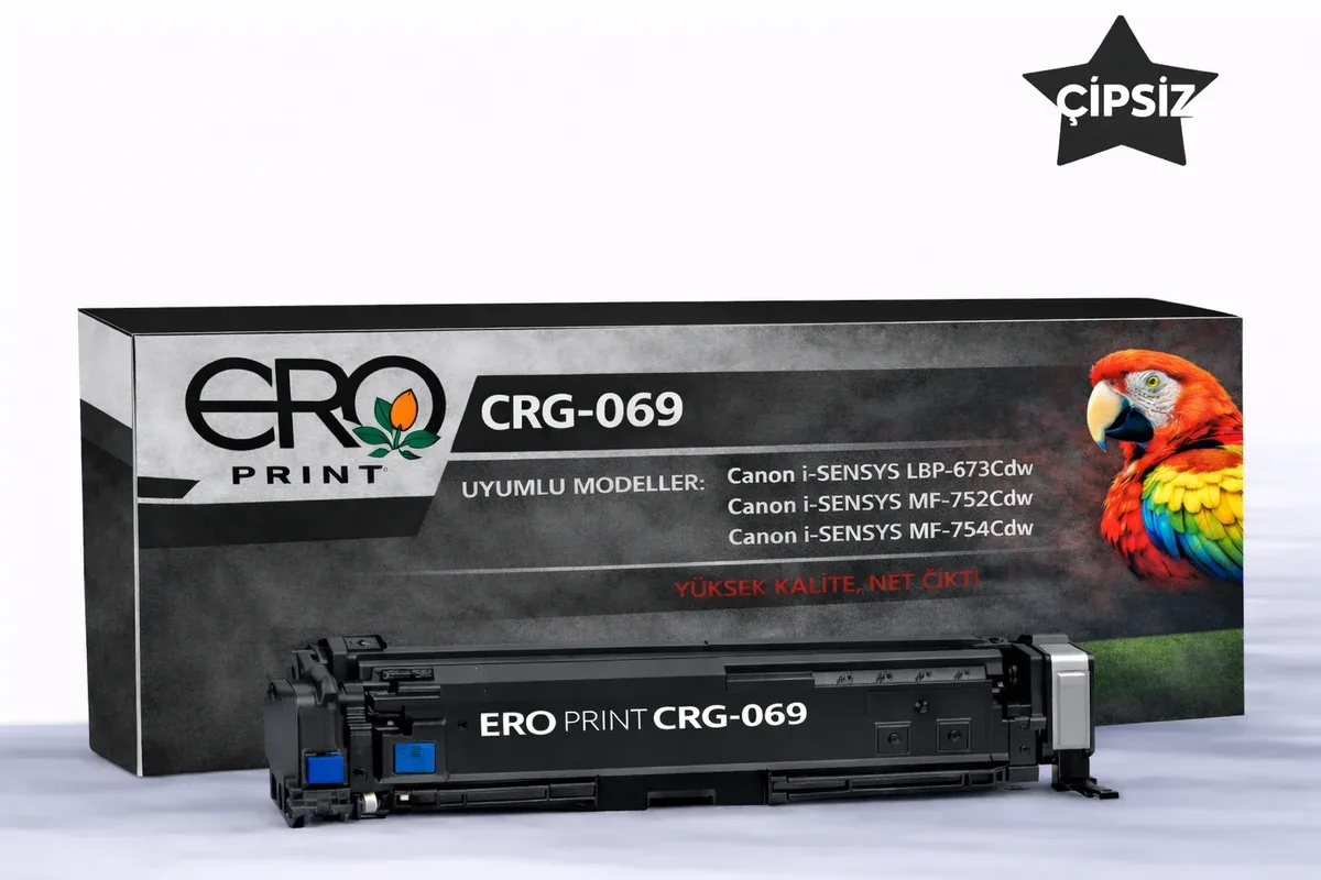 Canon CRG 069 Siyah Muadil Toner - 2100 Sayfalık Çipsiz Toner
