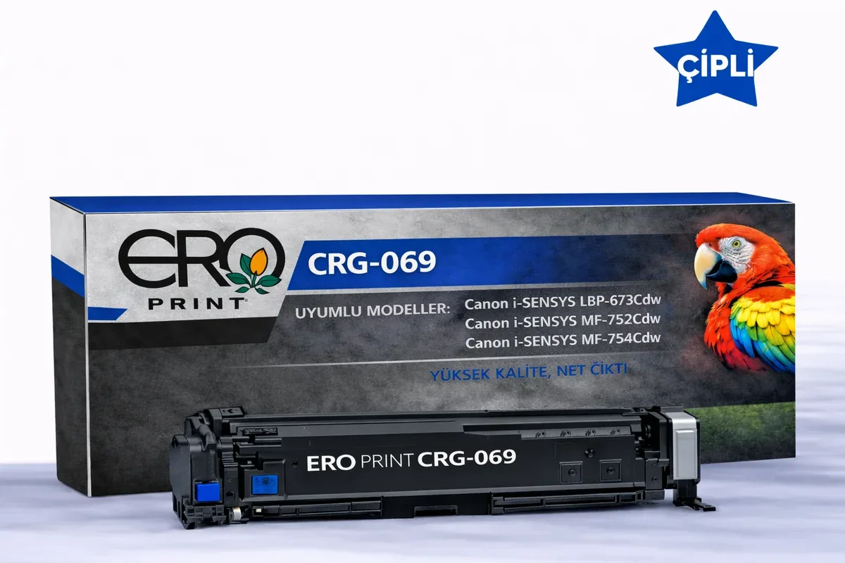 Canon CRG 069 Mavi Muadil Toner - 1900 Sayfalık Çipli Toner