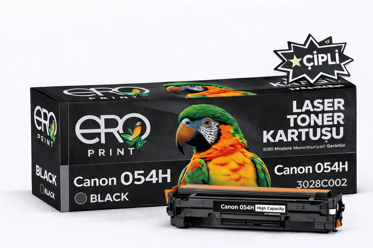 Canon CRG 054H Siyah Muadil Toner - 3100 Sayfalık Çipli Toner