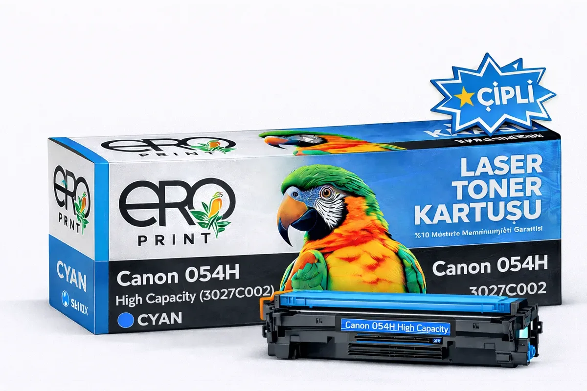 Canon CRG 054H Mavi Muadil Toner - 2300 Sayfalık Çipli Toner