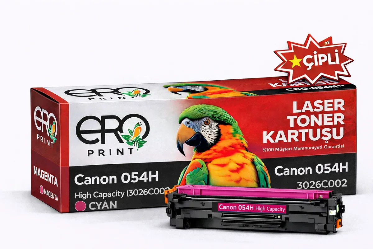Canon CRG 054H Kırmızı Muadil Toner - 2300 Sayfalık Çipli Toner