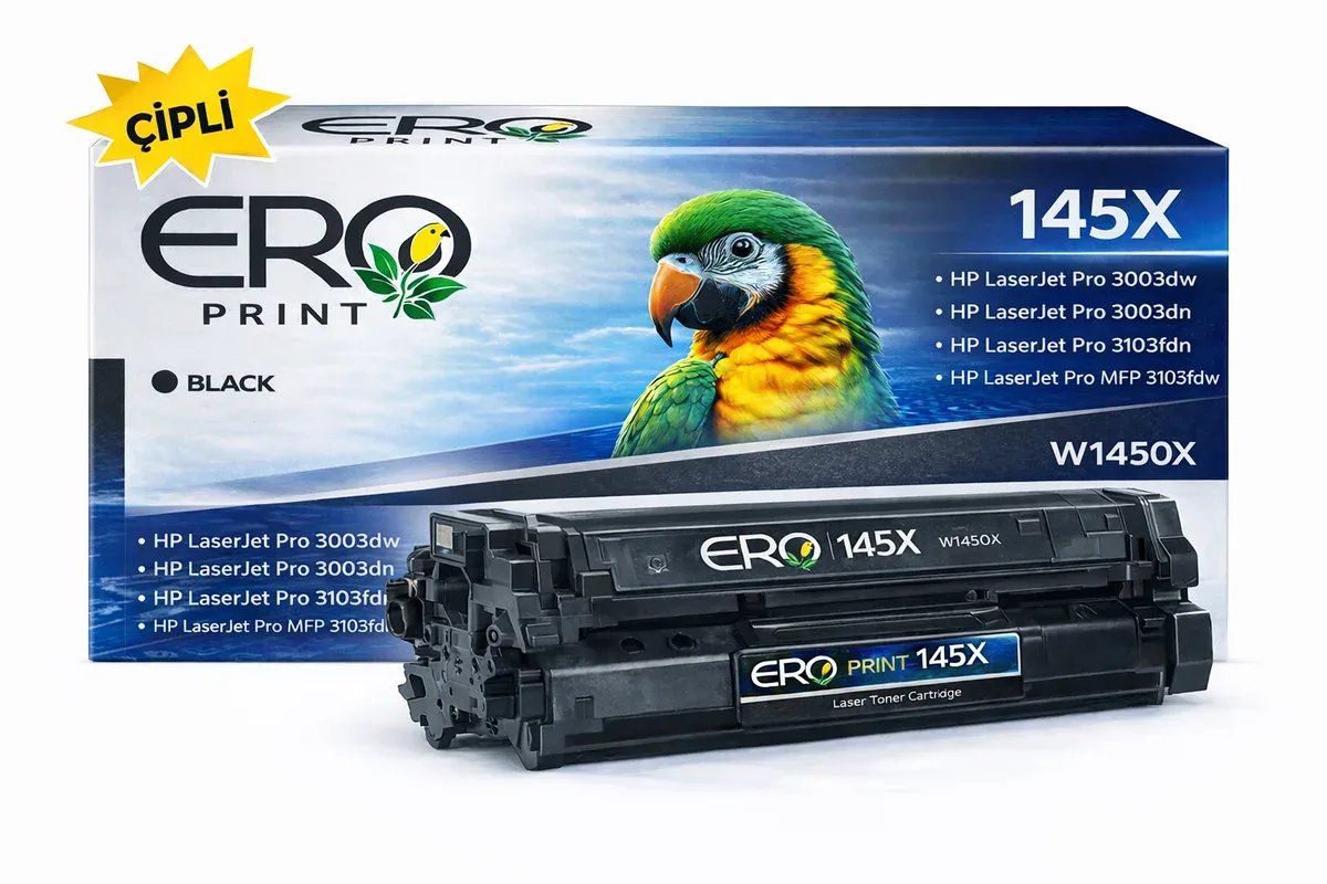 HP W1450X - 145X Çipli Muadil Toner - 3800 Sayfalık