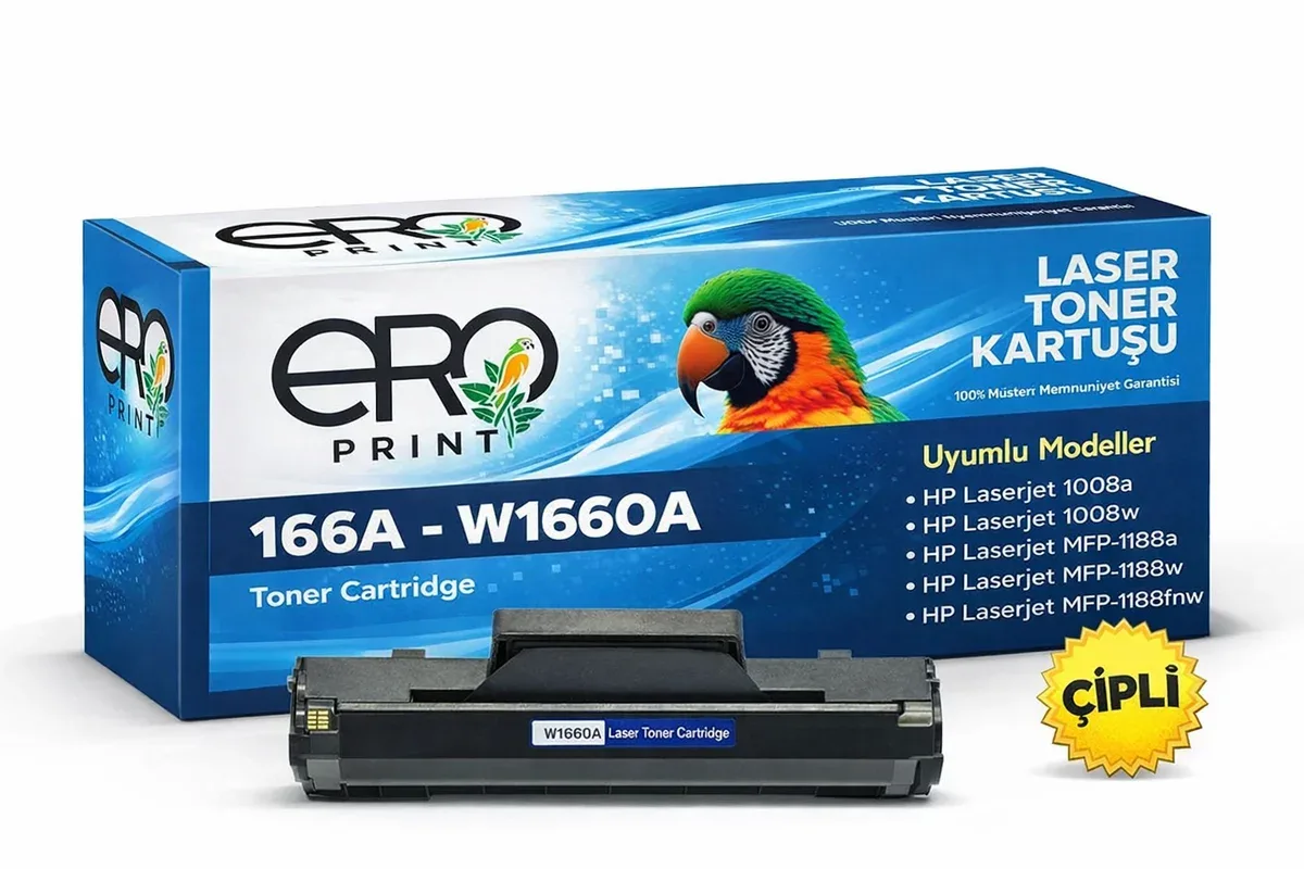 HP 166A - W1660A Çipli Muadil Toner