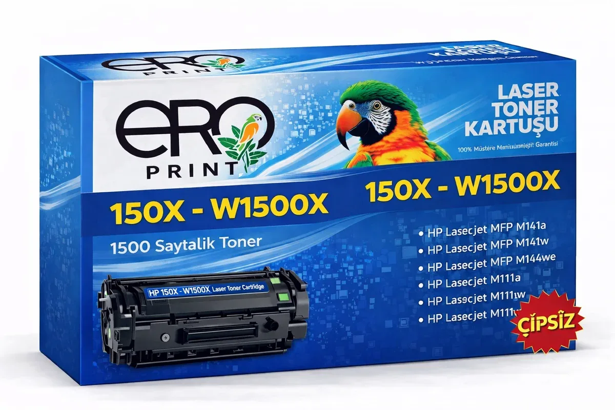 HP W1500X - 150X Çipsiz Muadil Toner