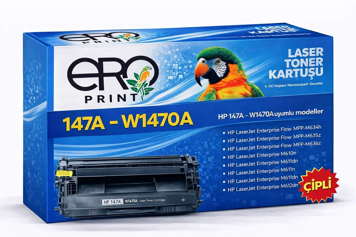 HP 147X - W1470X Çipli Muadil Toner - 25200 Sayfalık
