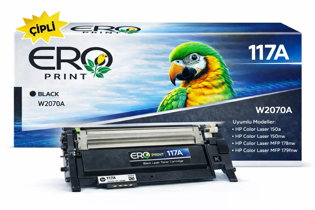 HP 117A - W2070A Çipli Siyah Muadil Toner