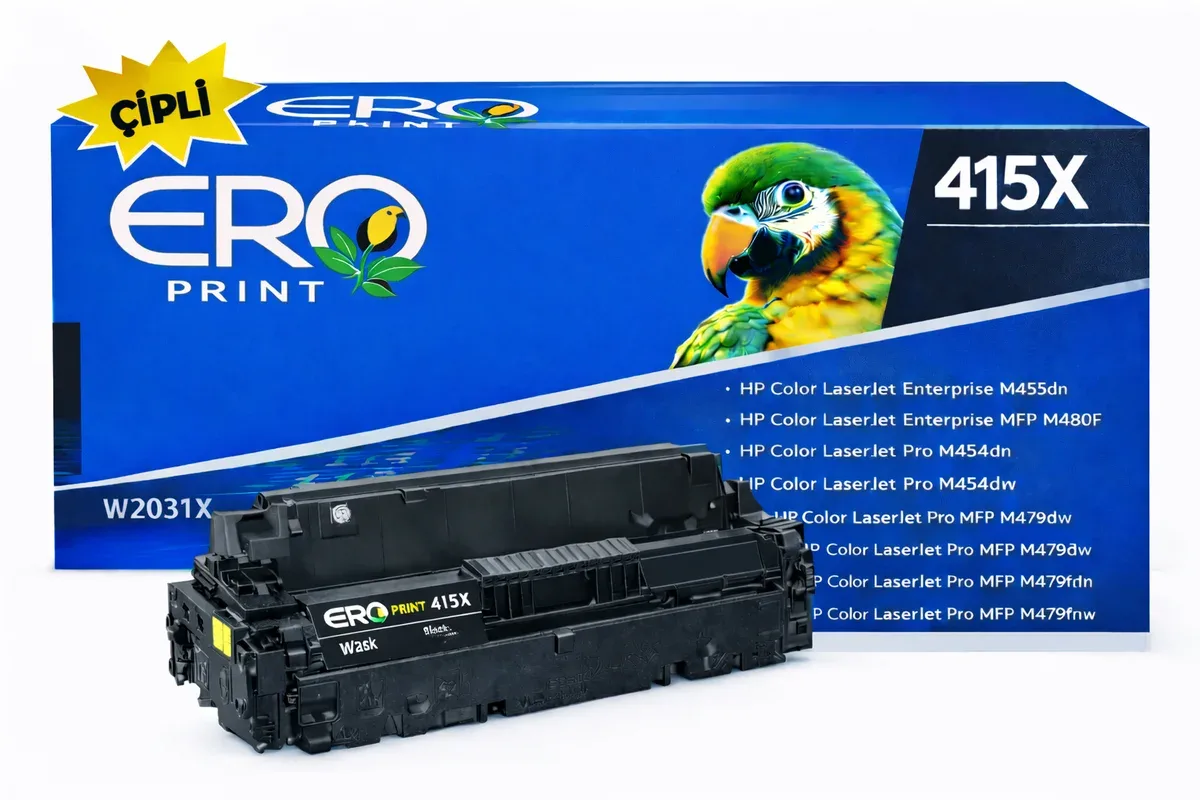 HP 415X - W2031X Muadil Toner - 6000 Sayfalık Çipli Mavi Toner