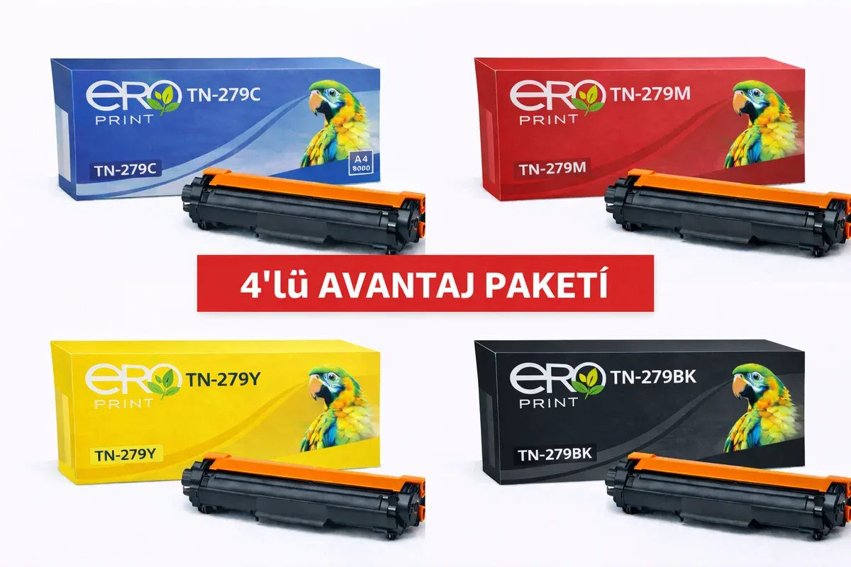 Brother TN-279 İçin 4 Renk Muadil Toner Set