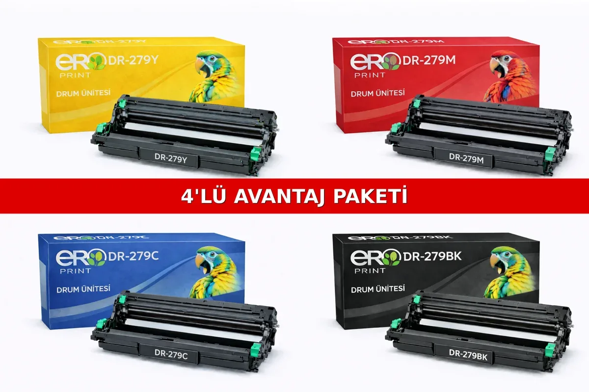 Brother DR-279 İçin 4 Renk Muadil Drum Ünitesi