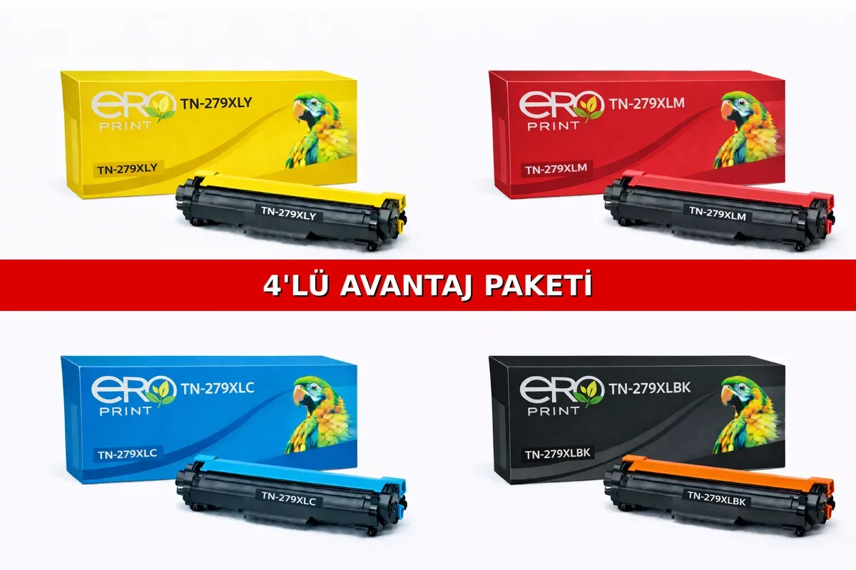 Brother TN-279XL İçin 4 Renk Muadil Toner Set
