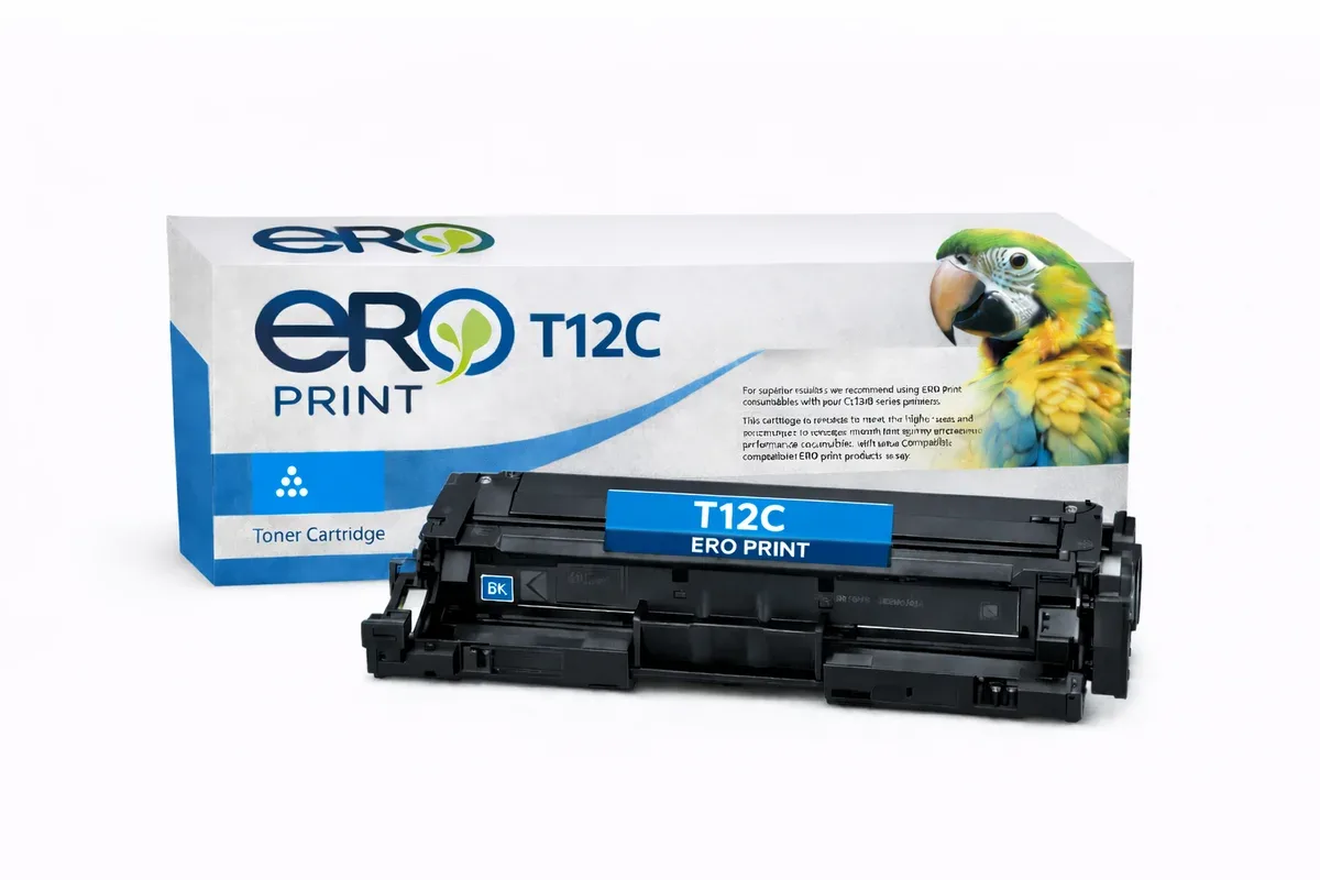 Canon T12C Çipli Mavi Muadil Toner
