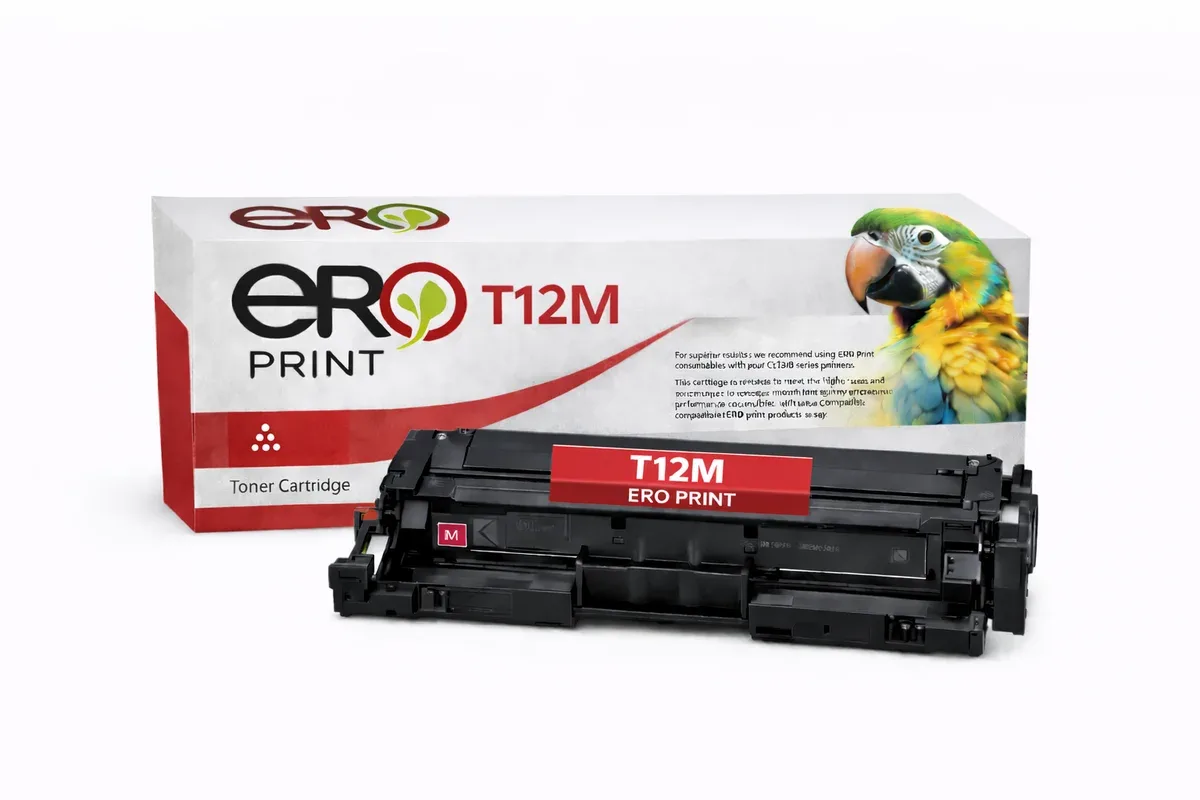 Canon T12M Çipli Kırmızı Muadil Toner