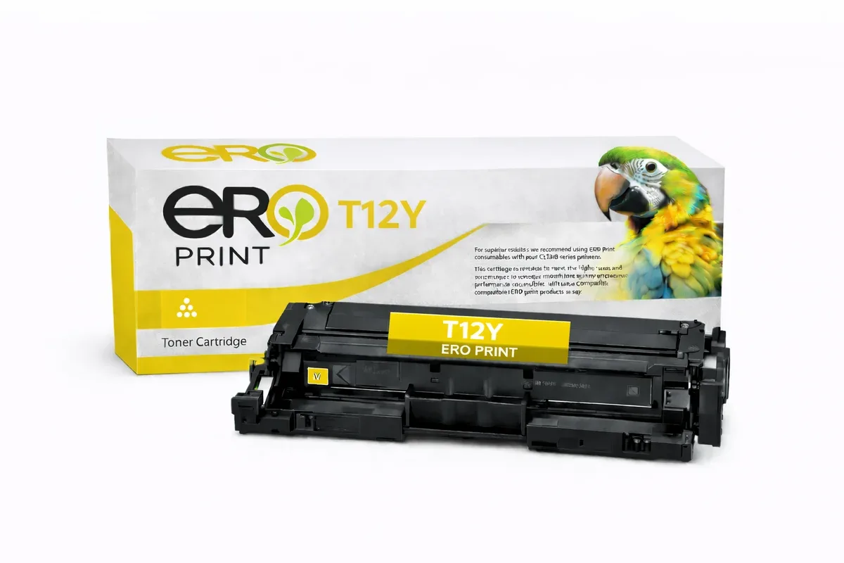 Canon T12Y Çipli Sarı Muadil Toner