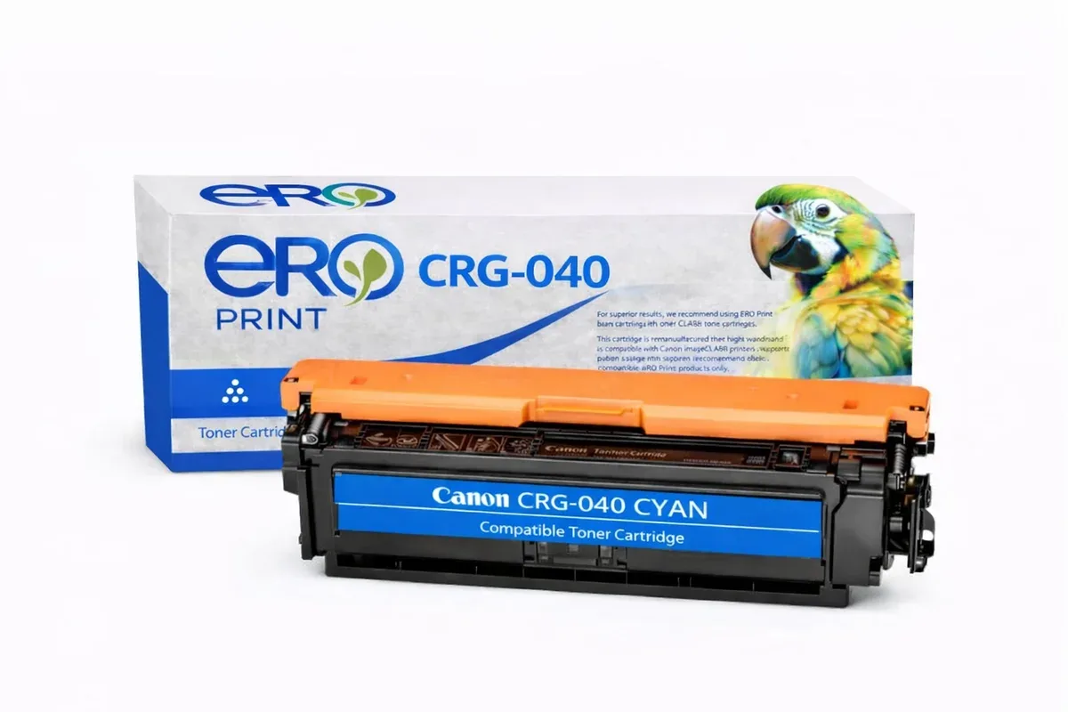 Canon 040C Çipli Mavi Muadil Toner