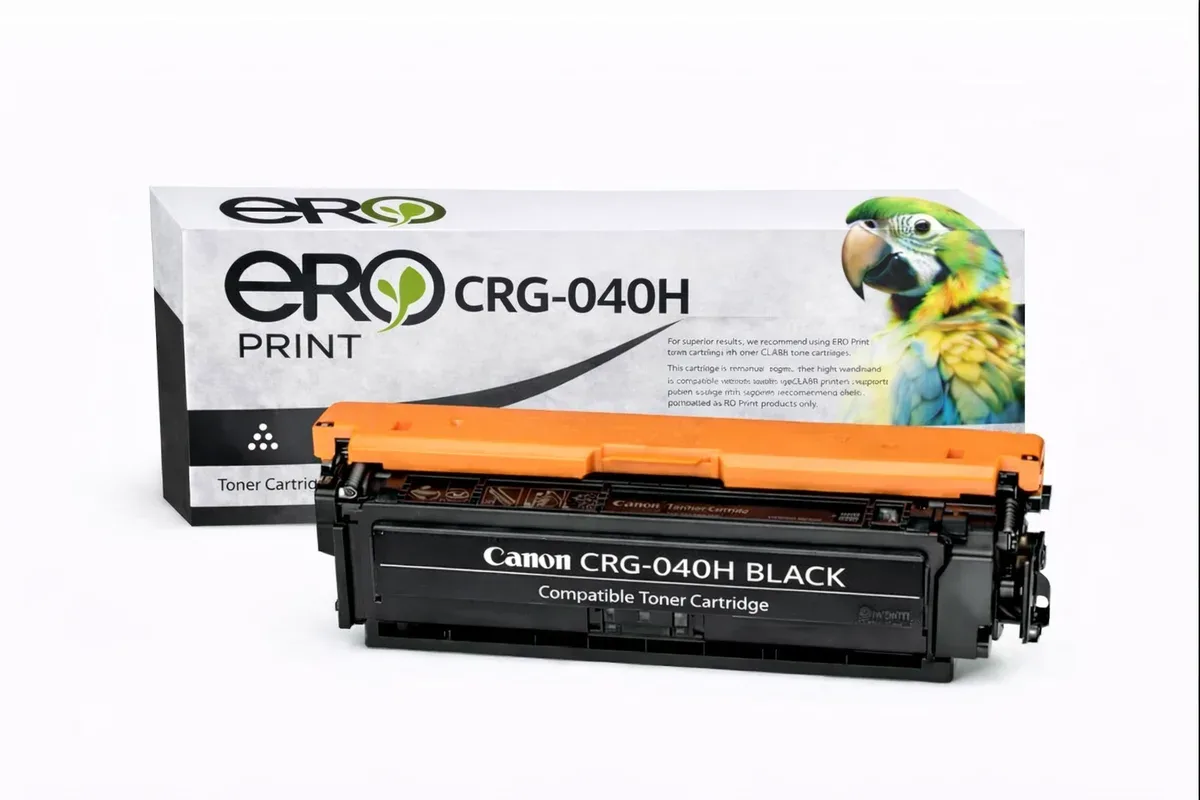 Canon 040HBK Çipli Siyah Muadil Toner